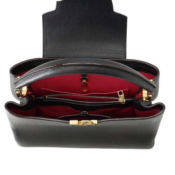 ルイヴィトン ハンドバッグ トリヨンレザー カプシーヌMM M48864 LOUIS VUITTON 黒 ブラック