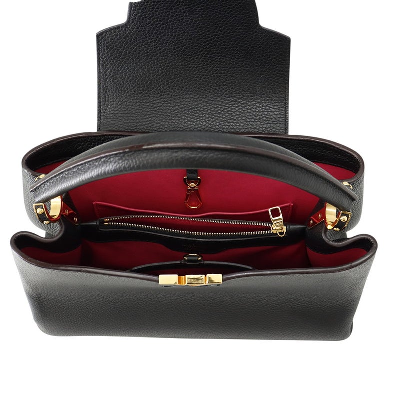 ルイヴィトン ハンドバッグ トリヨンレザー カプシーヌMM M48864 LOUIS VUITTON 黒 ブラック