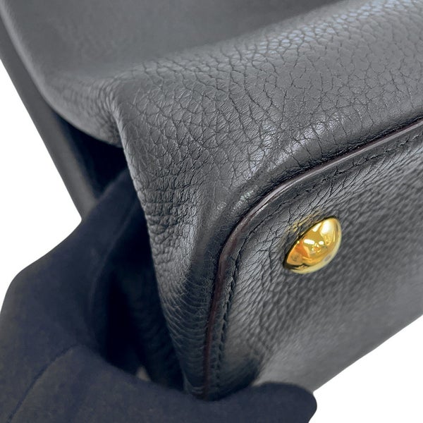 ルイヴィトン ハンドバッグ トリヨンレザー カプシーヌMM M48864 LOUIS VUITTON 黒 ブラック