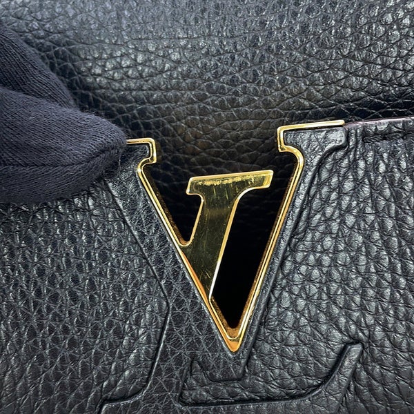 ルイヴィトン ハンドバッグ トリヨンレザー カプシーヌMM M48864 LOUIS VUITTON 黒 ブラック