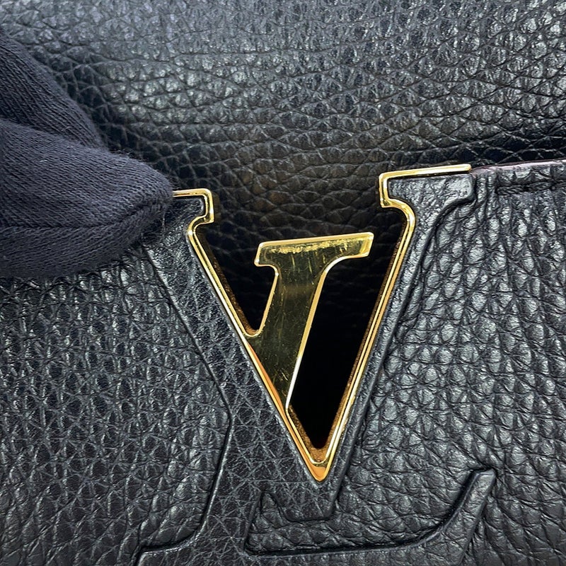 ルイヴィトン ハンドバッグ トリヨンレザー カプシーヌMM M48864 LOUIS VUITTON 黒 ブラック