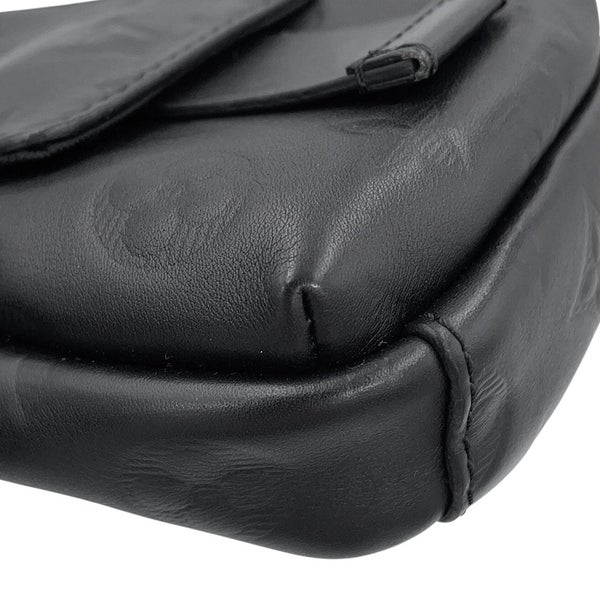 ルイヴィトン ショルダーバッグ モノグラム・シャドウ ダブル・フォンポーチ M81323 LOUIS VUITTON ブラック 黒