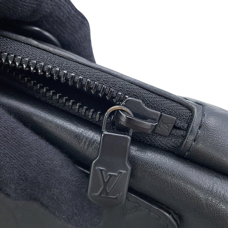 ルイヴィトン ショルダーバッグ モノグラム・シャドウ ダブル・フォンポーチ M81323 LOUIS VUITTON ブラック 黒