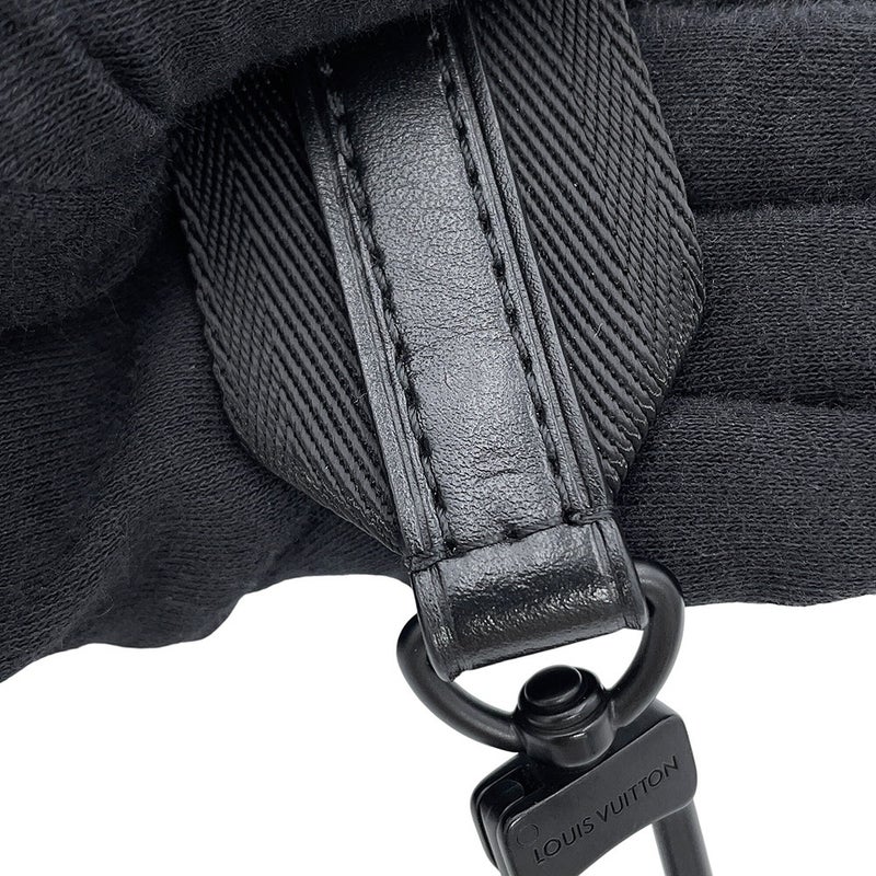 ルイヴィトン ショルダーバッグ モノグラム・シャドウ ダブル・フォンポーチ M81323 LOUIS VUITTON ブラック 黒