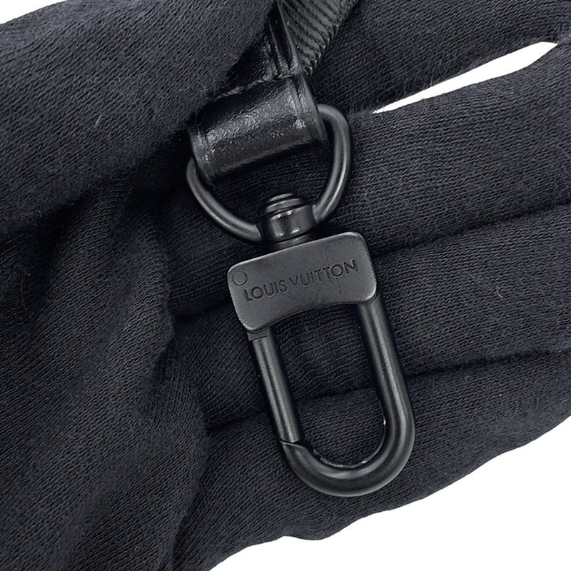ルイヴィトン ショルダーバッグ モノグラム・シャドウ ダブル・フォンポーチ M81323 LOUIS VUITTON ブラック 黒