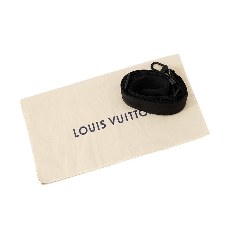 ルイヴィトン ショルダーバッグ モノグラム・シャドウ ダブル・フォンポーチ M81323 LOUIS VUITTON ブラック 黒