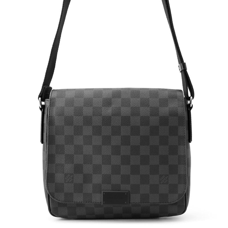 ルイヴィトン ショルダーバッグ ダミエ・グラフィット ディストリクトPM N41260 LOUIS VUITTON 黒 ブラック