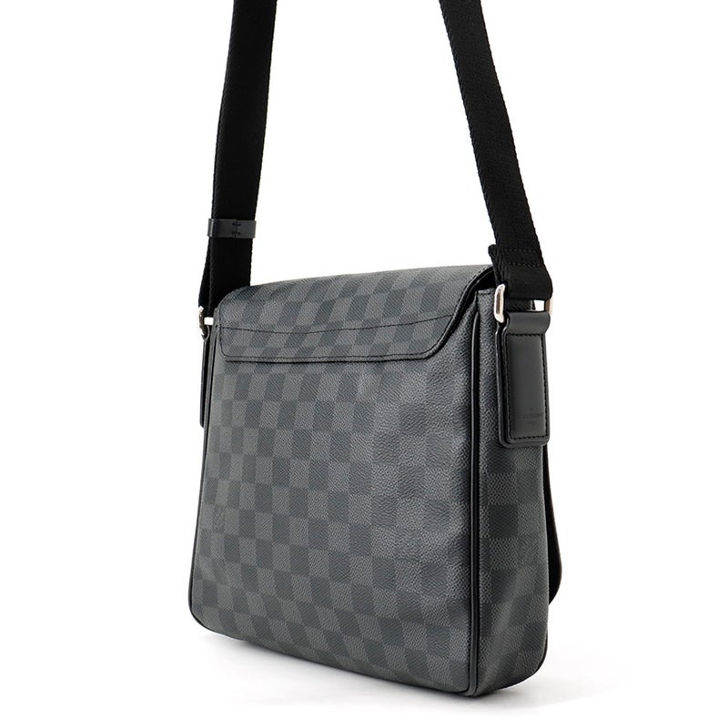 ルイヴィトン ショルダーバッグ ダミエ・グラフィット ディストリクトPM N41260 LOUIS VUITTON 黒 ブラック