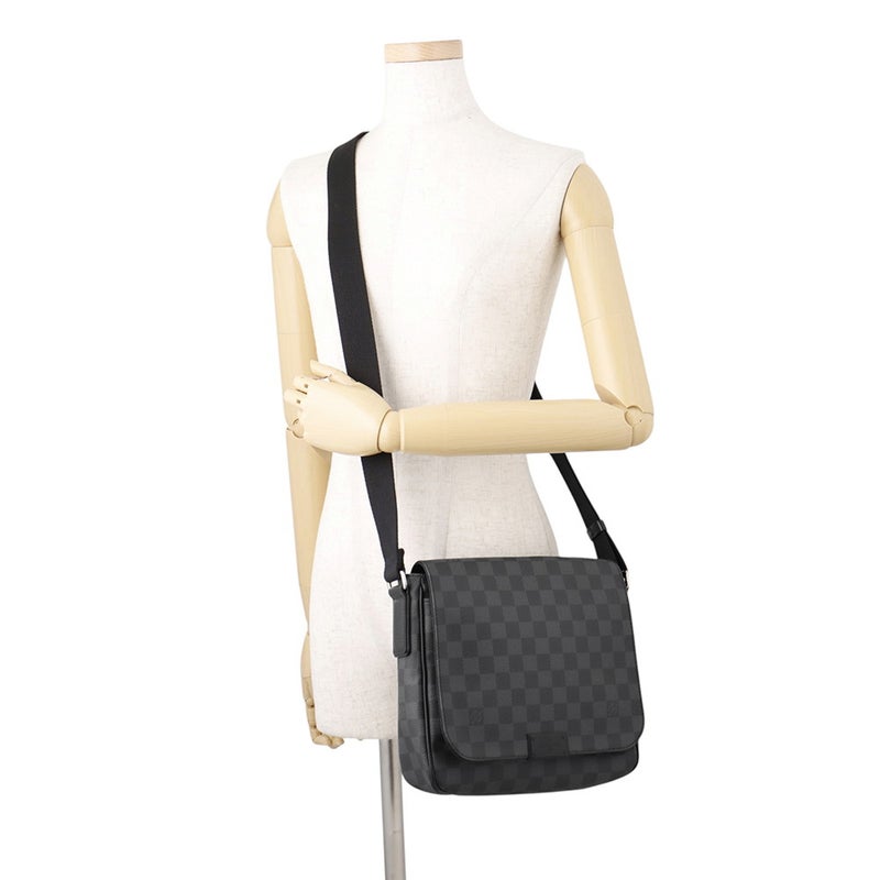 ルイヴィトン ショルダーバッグ ダミエ・グラフィット ディストリクトPM N41260 LOUIS VUITTON 黒 ブラック