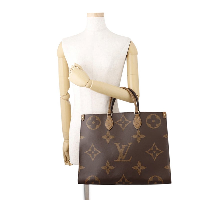 ルイヴィトン トートバッグ モノグラム・リバース ジャイアント オンザゴーGM M45320 LOUIS VUITTON 2way