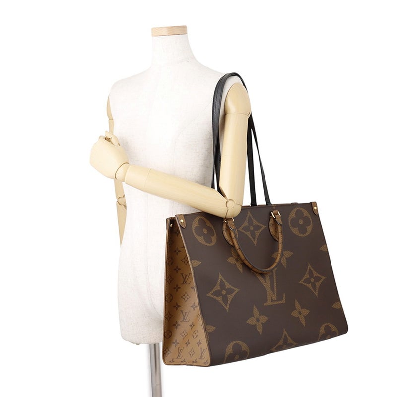 ルイヴィトン トートバッグ モノグラム・リバース ジャイアント オンザゴーGM M45320 LOUIS VUITTON 2way