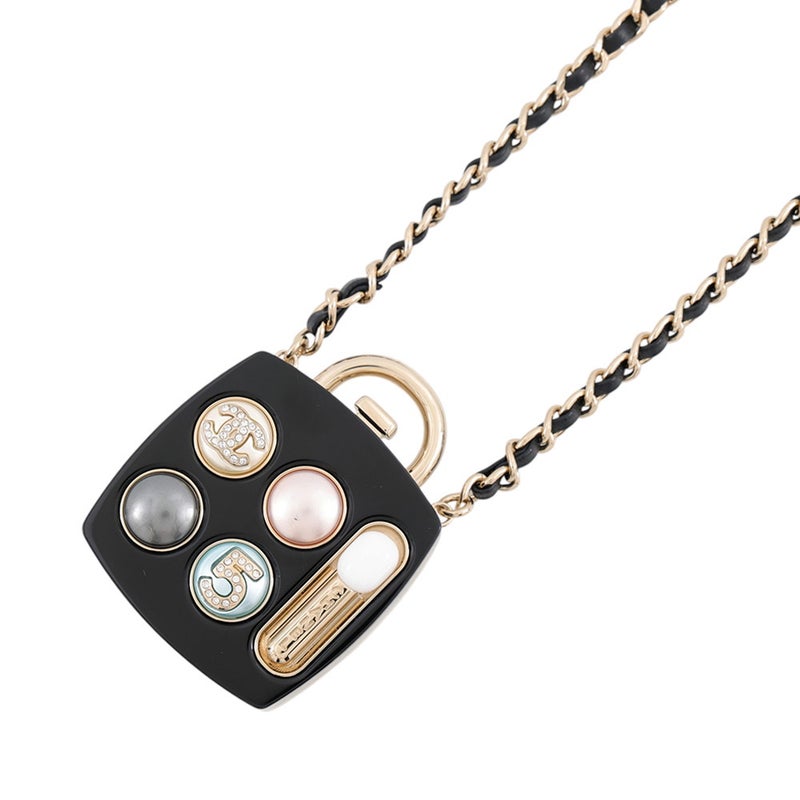 シャネル ネックレス アイシャドウパレットモチーフ ミラー ココマーク B23 S ABA744 CHANEL アクセサリー