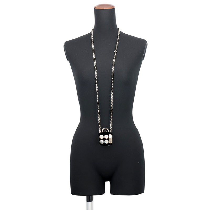 シャネル ネックレス アイシャドウパレットモチーフ ミラー ココマーク B23 S ABA744 CHANEL アクセサリー