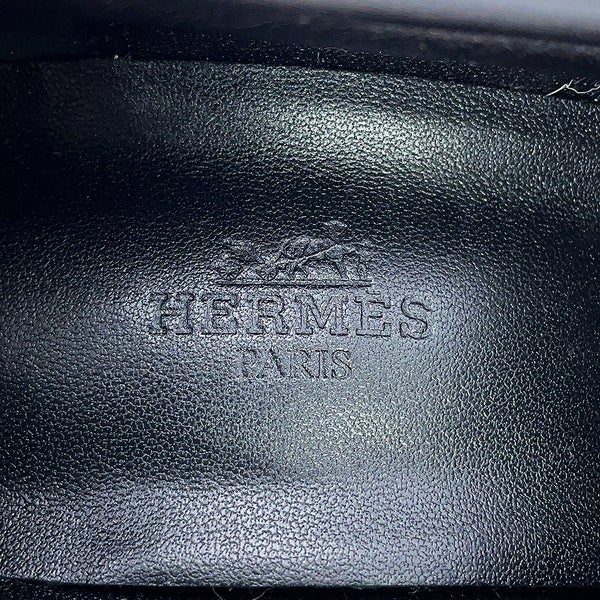 エルメス フォック60 パンプス レザー レディースサイズ38 1/2 HERMES 靴 黒 ローファー