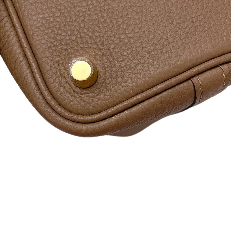 エルメス ハンドバッグ ピコタンロックPM ベージュドゥワイマール/ゴールド金具 トリヨンレクマンス U刻印 HERMES トートバッグ