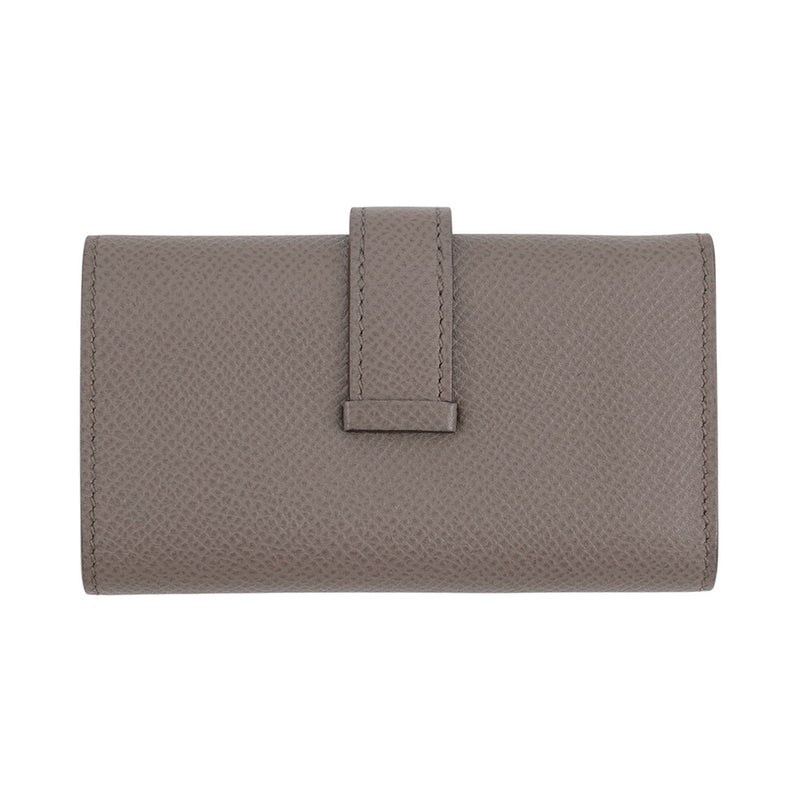 エルメス 4連キーケース ベアン エタン/シルバー金具 エプソン □Q刻印 HERMES