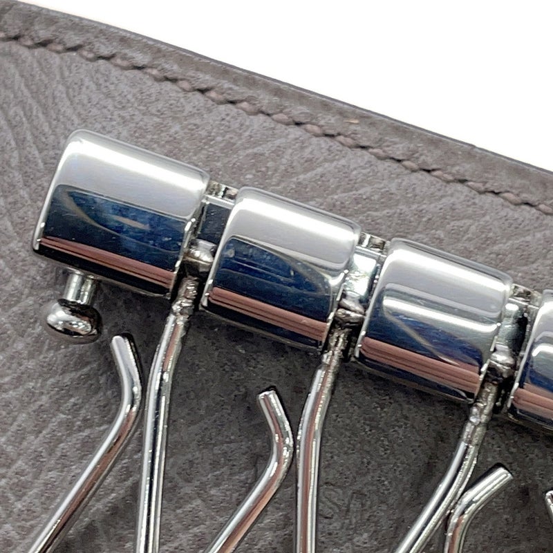 エルメス 4連キーケース ベアン エタン/シルバー金具 エプソン □Q刻印 HERMES