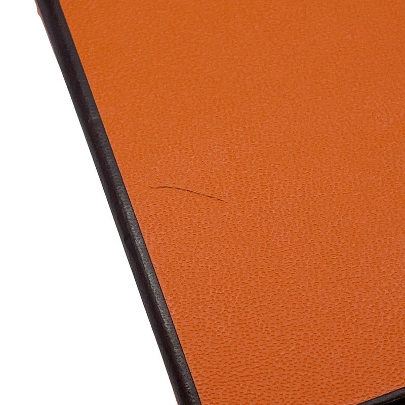 エルメス 4連キーケース ベアン エタン/シルバー金具 エプソン □Q刻印 HERMES