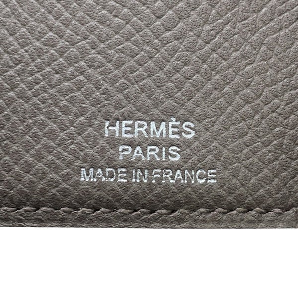 エルメス 4連キーケース ベアン エタン/シルバー金具 エプソン □Q刻印 HERMES