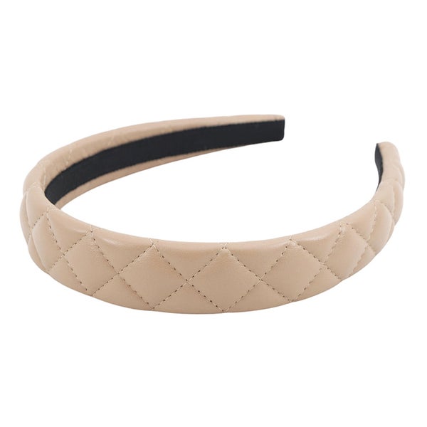 シャネル カチューシャ マトラッセ ココマーク ラムスキン 26C AAB849 CHANEL ヘアアクセサリー