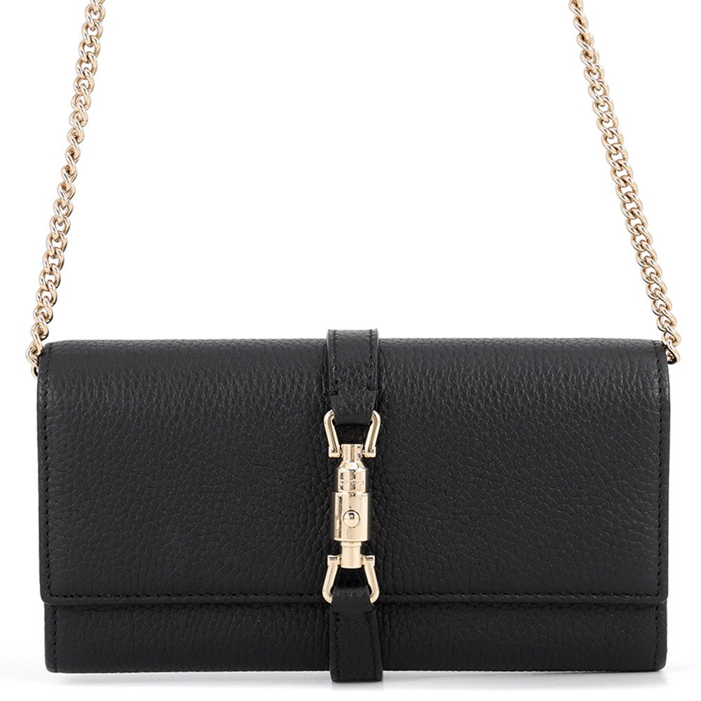 GUCCI レザー ロゴ ウォレットチェーン グッチ チェーンウォレット ジャッキー 1961 レザー 652681 GUCCI 財布