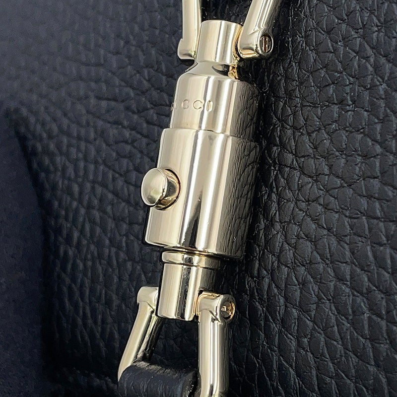 グッチ チェーンウォレット ジャッキー 1961 レザー 652681 GUCCI 財布 黒
