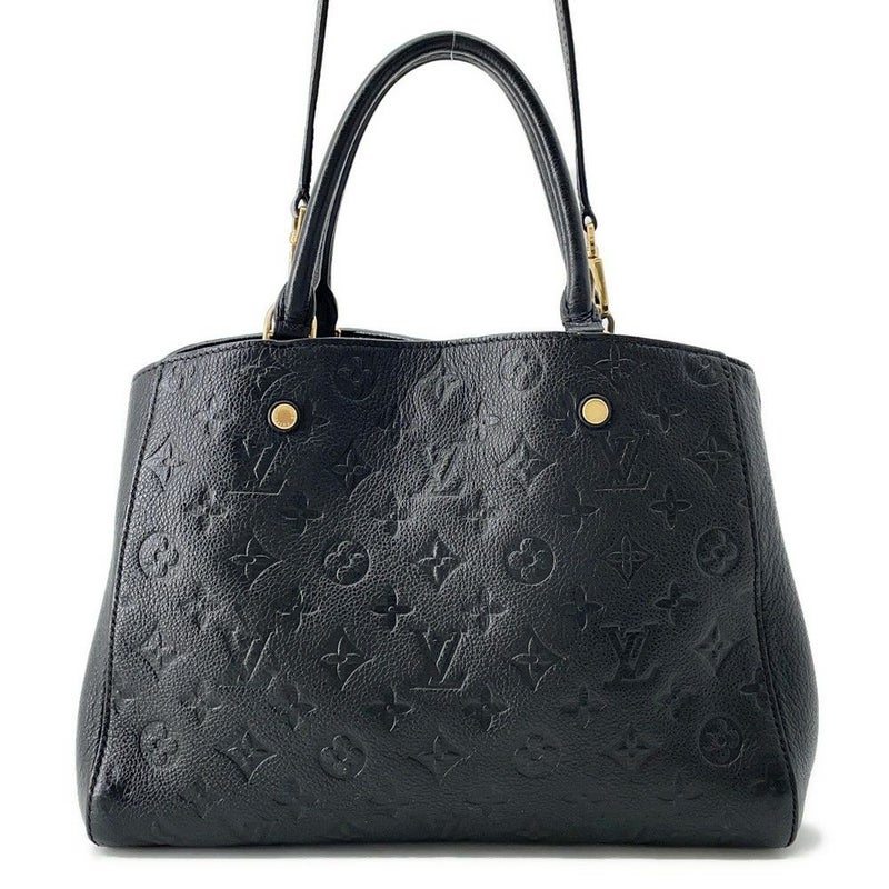 ルイヴィトン ハンドバッグ モノグラム アンプラント モンテーニュMM 2wayショルダーバッグ M41048 黒 ブラック