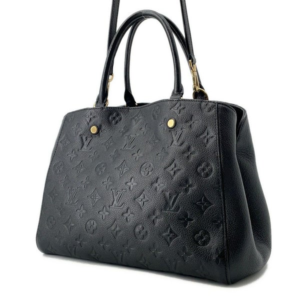 ルイヴィトン ハンドバッグ モノグラム アンプラント モンテーニュMM 2wayショルダーバッグ M41048 黒 ブラック