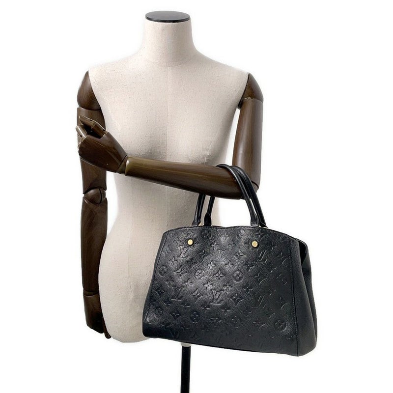 ルイヴィトン ハンドバッグ モノグラム アンプラント モンテーニュMM 2wayショルダーバッグ M41048 黒 ブラック
