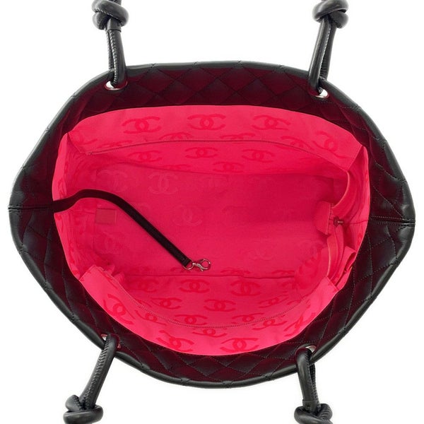 シャネル トートバッグ カンボンライン ラージトート ココマーク レザー A25169 CHANEL 黒