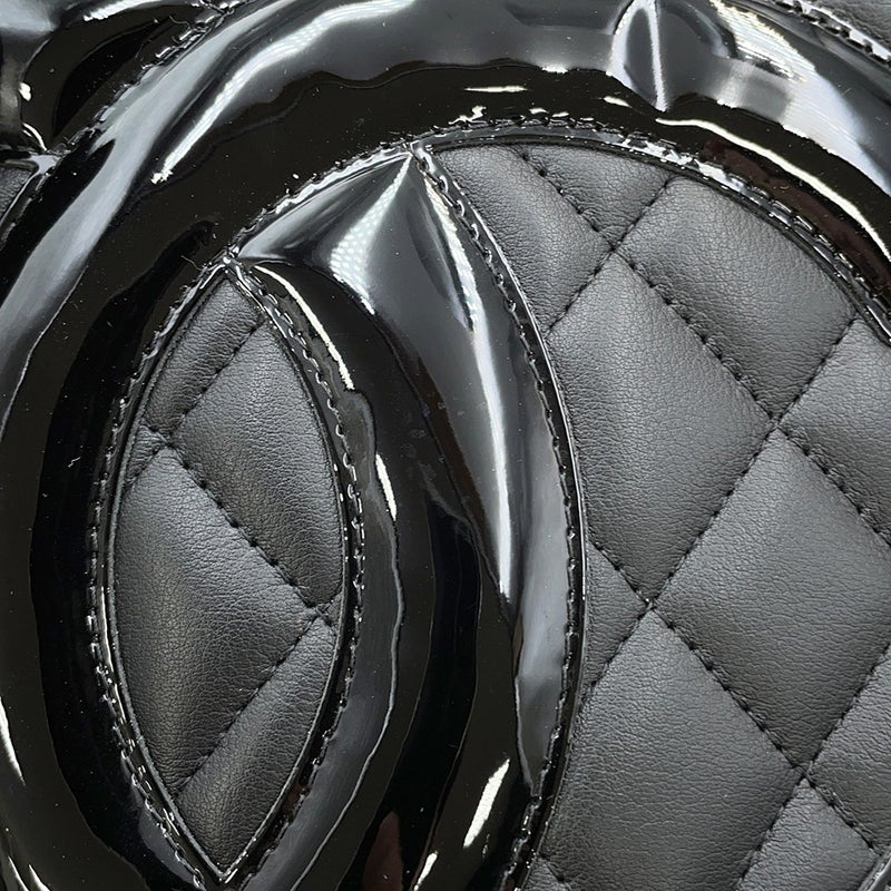 シャネル トートバッグ カンボンライン ラージトート ココマーク レザー A25169 CHANEL 黒