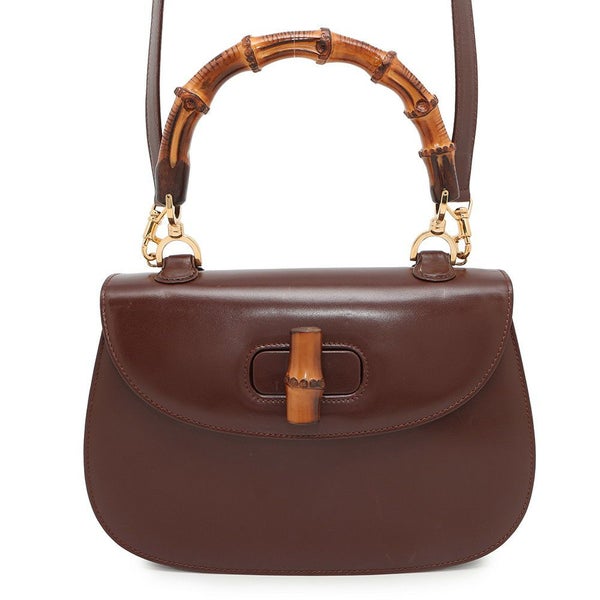 グッチ ハンドバッグ バンブー レザー 000・2113 GUCCI 2wayショルダー