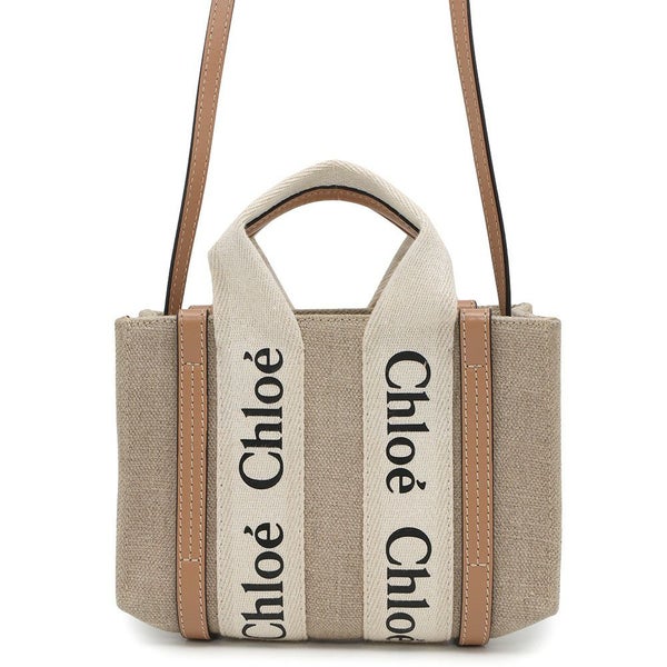 クロエ ハンドバッグ ウッディ トート ミニ キャンバス CHC22AP237I2690U Chloe 2way