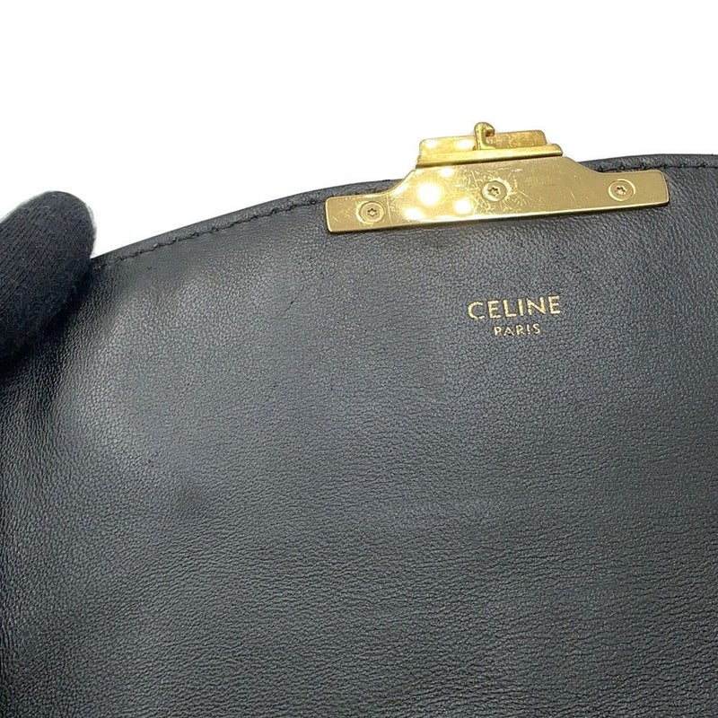 セリーヌ ショルダーバッグ ティーン トリオンフ キャンバス 188882 CELINE 黒