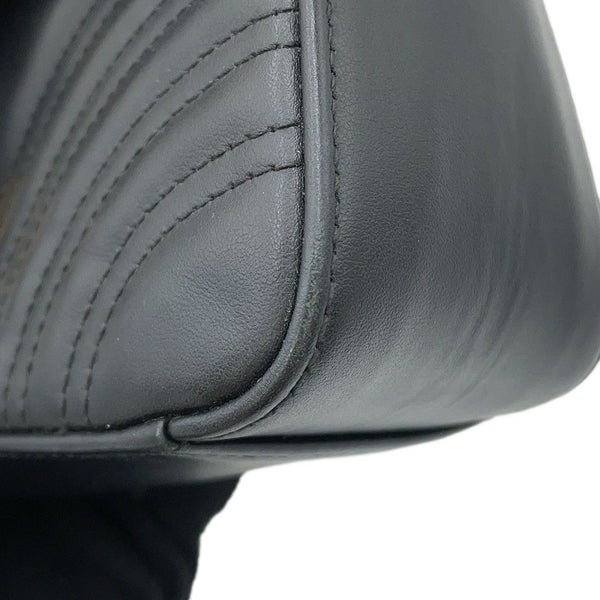 グッチ ハンドバッグ GGマーモント スモール トップハンドルバッグ 547260 GUCCI シェブロン 2wayチェーンショルダー 黒