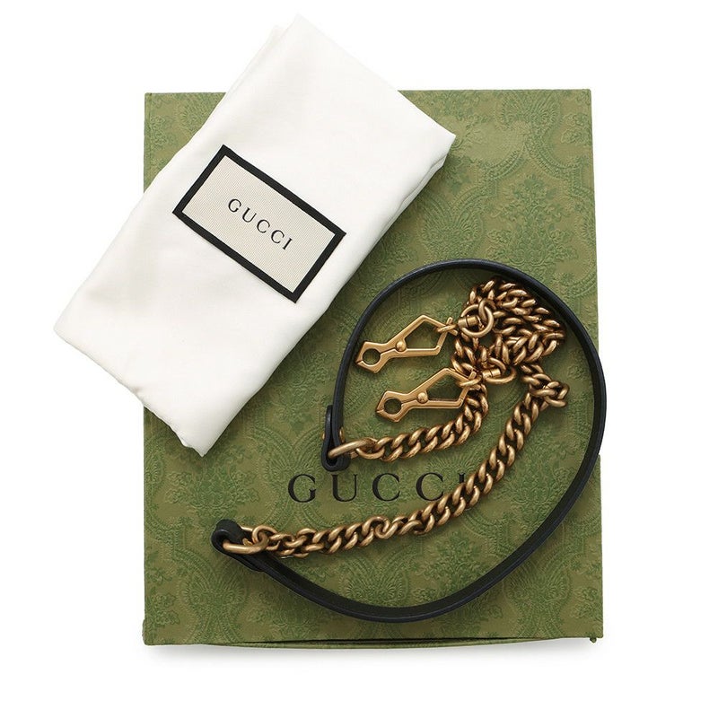 グッチ ハンドバッグ GGマーモント スモール トップハンドルバッグ 547260 GUCCI シェブロン 2wayチェーンショルダー 黒