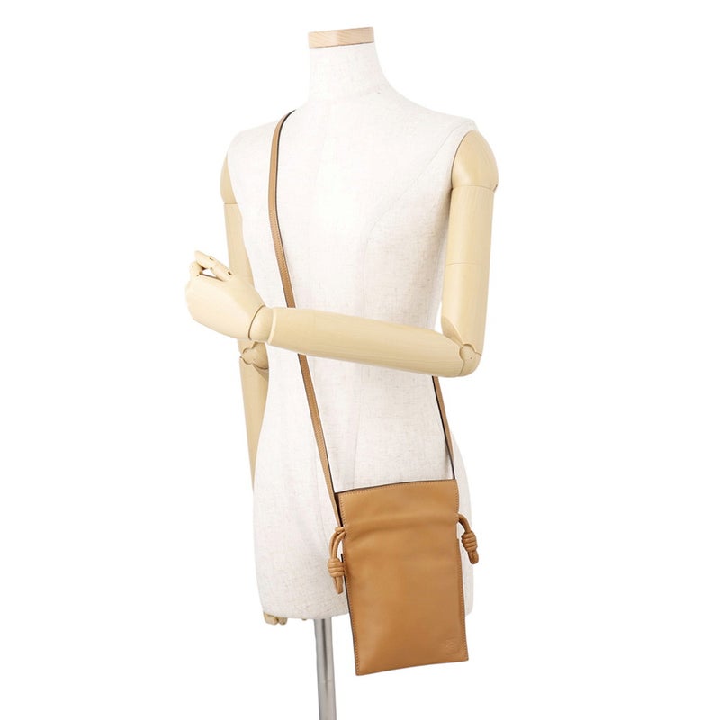 ロエベ ショルダーバッグ アナグラム フラメンコ ポケット カーフレザー A411F10X01 LOEWE