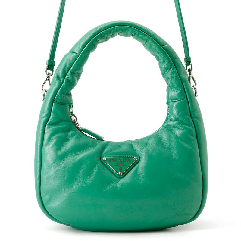 プラダ ハンドバッグ ソフト パデッド ミニバッグ ナッパレザー 1BA384 PRADA 2way