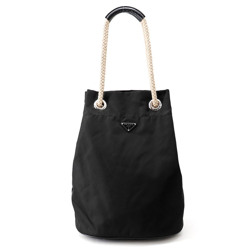 プラダ トートバッグ Re-Nylon マリナー ミディアム ナイロン 2VG133 PRADA 黒