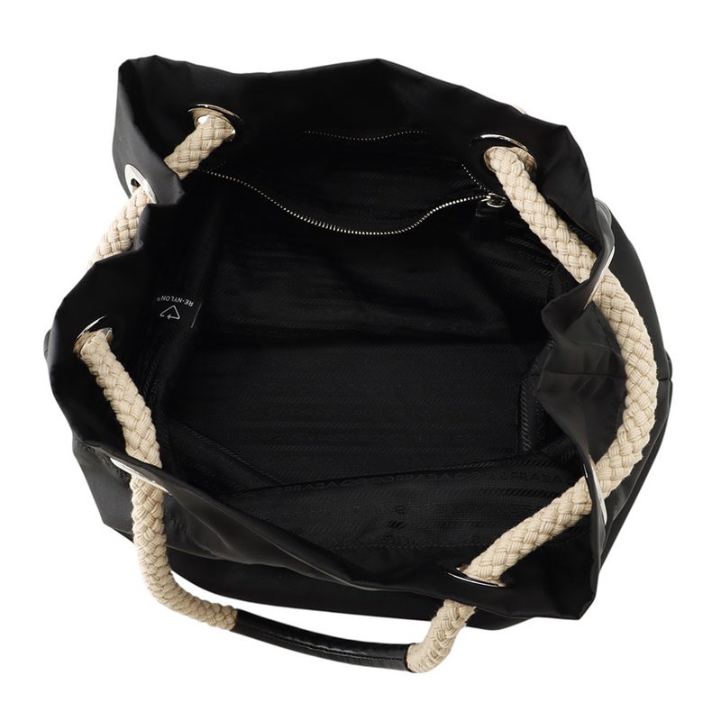 プラダ トートバッグ Re-Nylon マリナー ミディアム ナイロン 2VG133 PRADA 黒