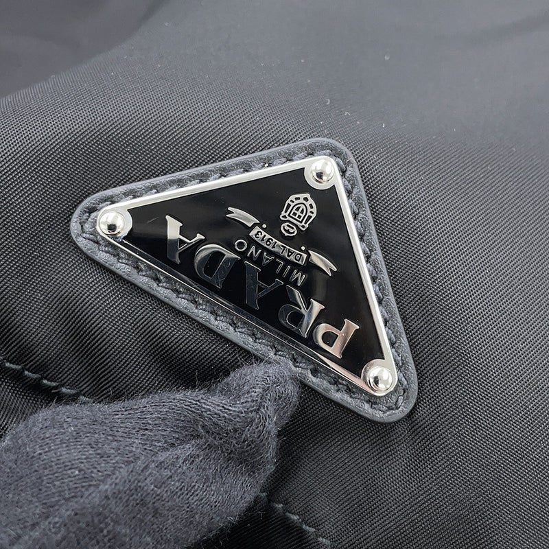 プラダ トートバッグ Re-Nylon マリナー ミディアム ナイロン 2VG133 PRADA 黒