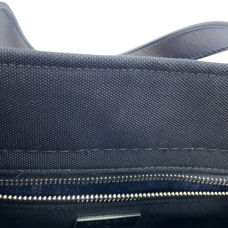 プラダ ハンドバッグ ロゴ デニム 1BG311 PRADA 2way 黒
