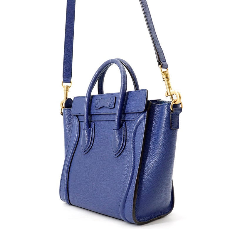 セリーヌ ハンドバッグ ラゲージシリーズ ナノショッパー レザー 168243 CELINE 2wayショルダーバッグ