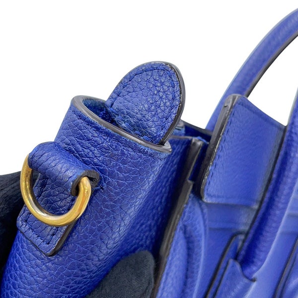 セリーヌ ハンドバッグ ラゲージシリーズ ナノショッパー レザー 168243 CELINE 2wayショルダーバッグ