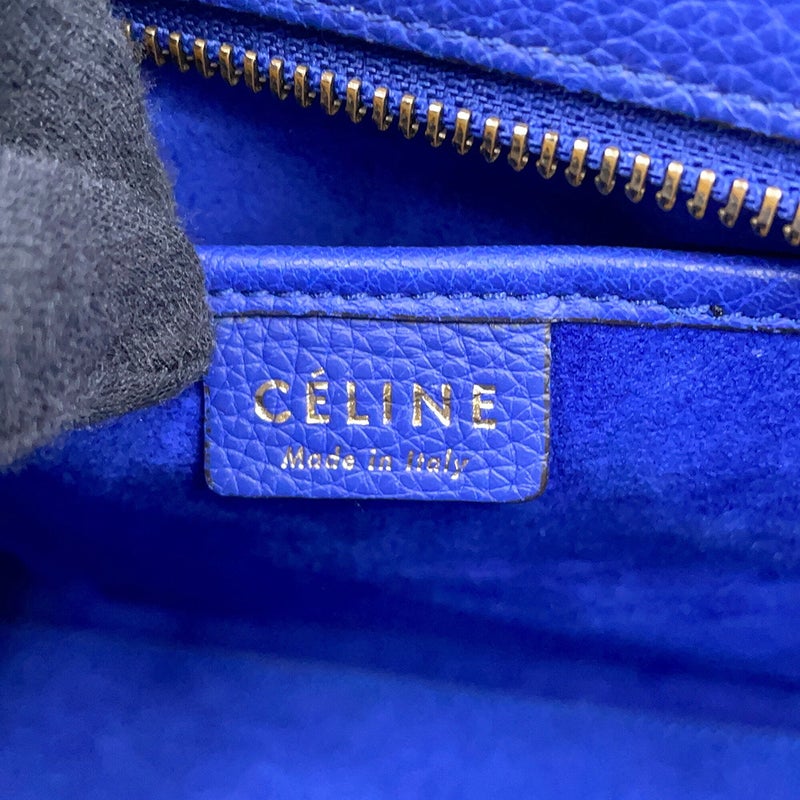 セリーヌ ハンドバッグ ラゲージシリーズ ナノショッパー レザー 168243 CELINE 2wayショルダーバッグ