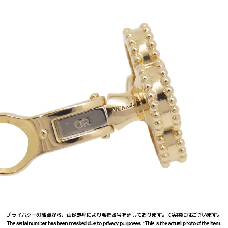 ヴァンクリーフ&アーペル イヤリング ヴィンテージ アルハンブラ マザーオブパール K18YGイエローゴールド VCARA44100