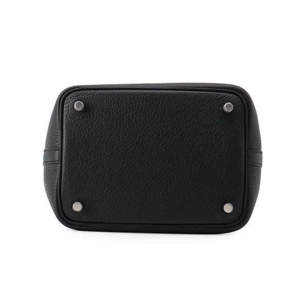 エルメス ハンドバッグ ピコタンロックPM ブラック/シルバー金具 トリヨンクレマンス G刻印 黒