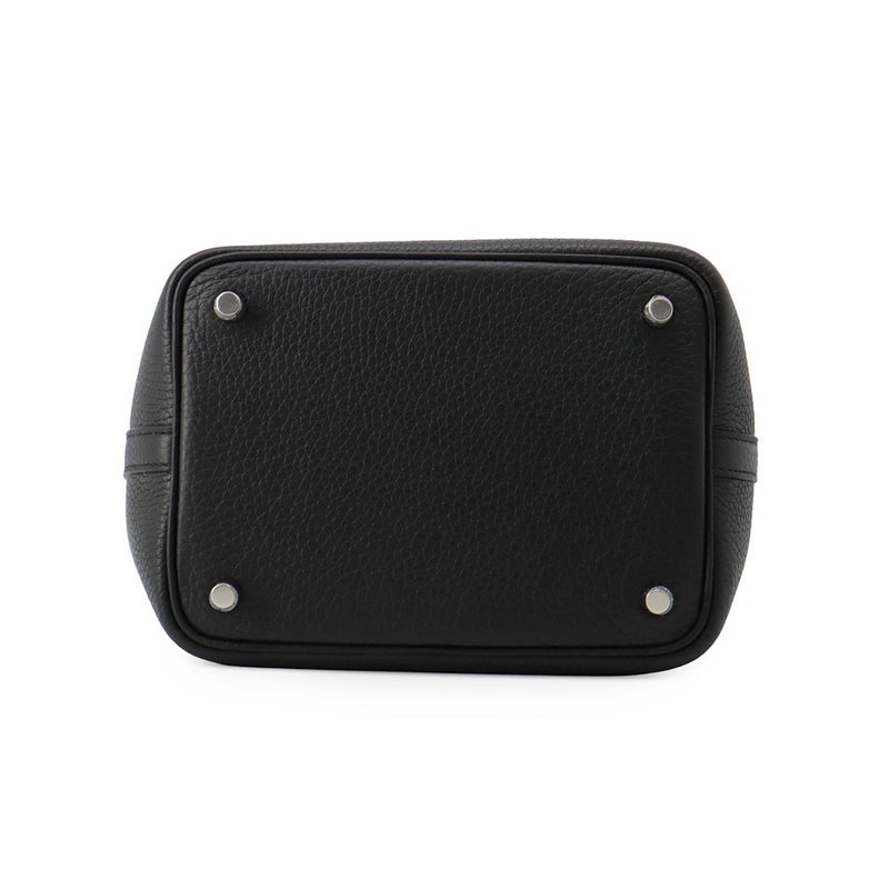 エルメス ハンドバッグ ピコタンロックPM ブラック/シルバー金具 トリヨンクレマンス G刻印 黒