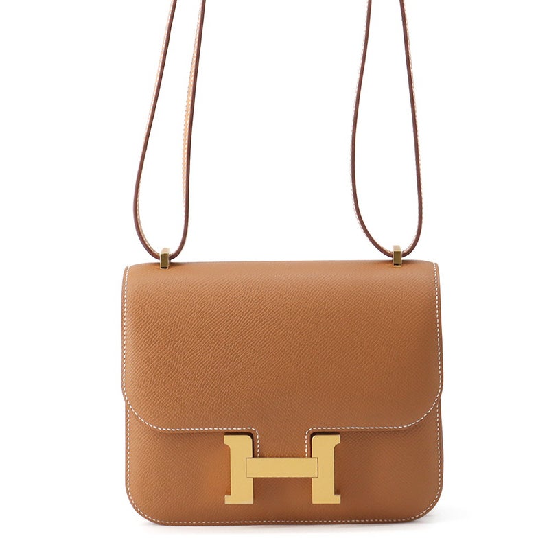 エルメス ショルダーバッグ ミニ コンスタンス3 ミロワール ゴールド/ゴールド金具 エプソン G刻印 HERMES Constance