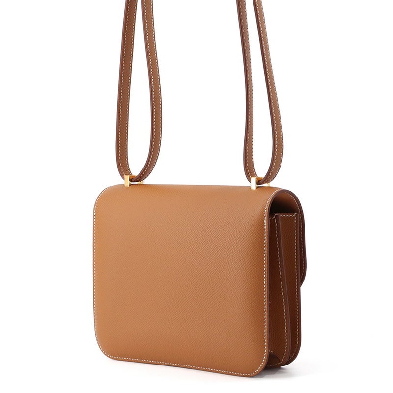 エルメス ショルダーバッグ ミニ コンスタンス3 ミロワール ゴールド/ゴールド金具 エプソン G刻印 HERMES Constance